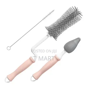 3-in-1 Silicone Baby Bottle Cleaning Brush Set