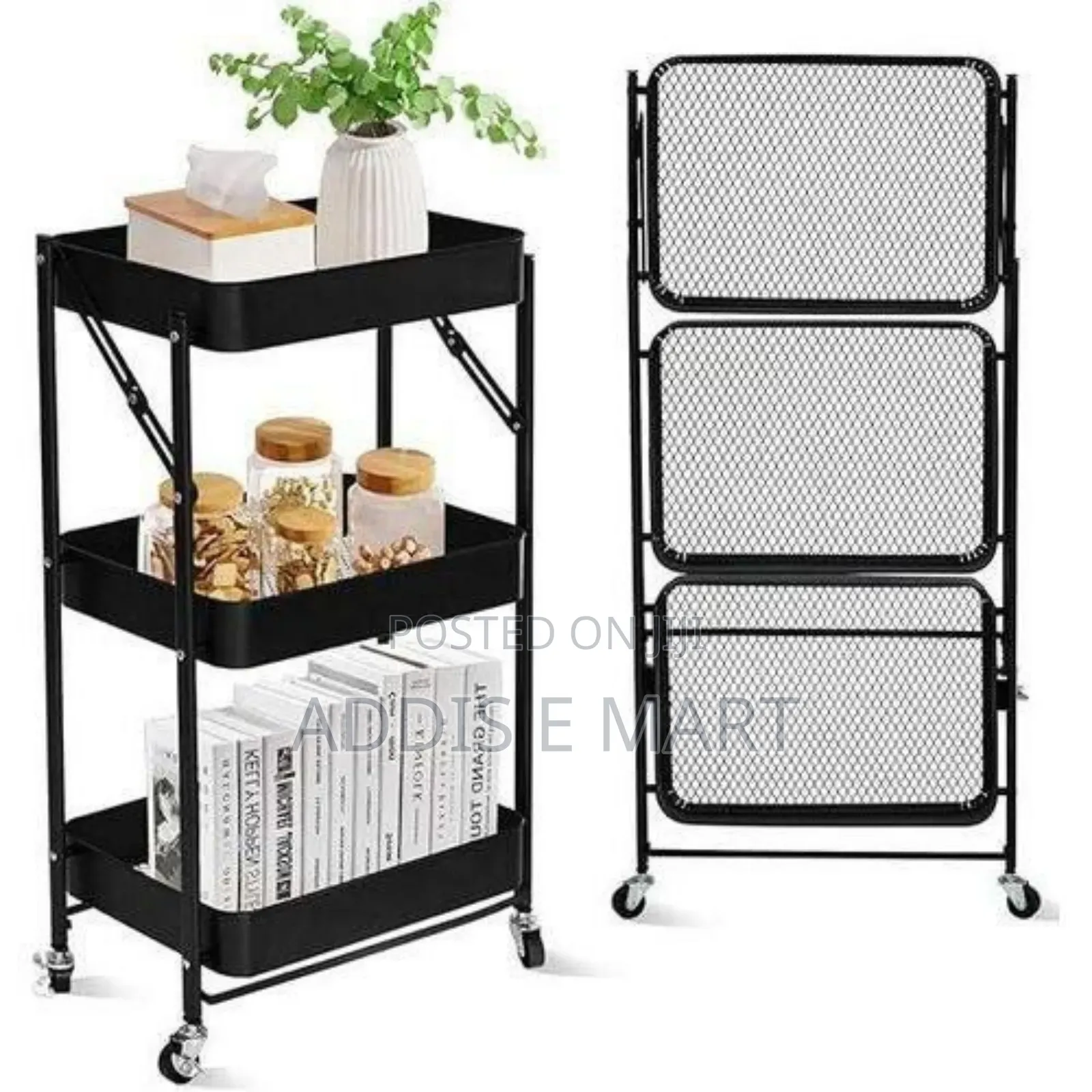 3- Tier Rolling Cart Organizer