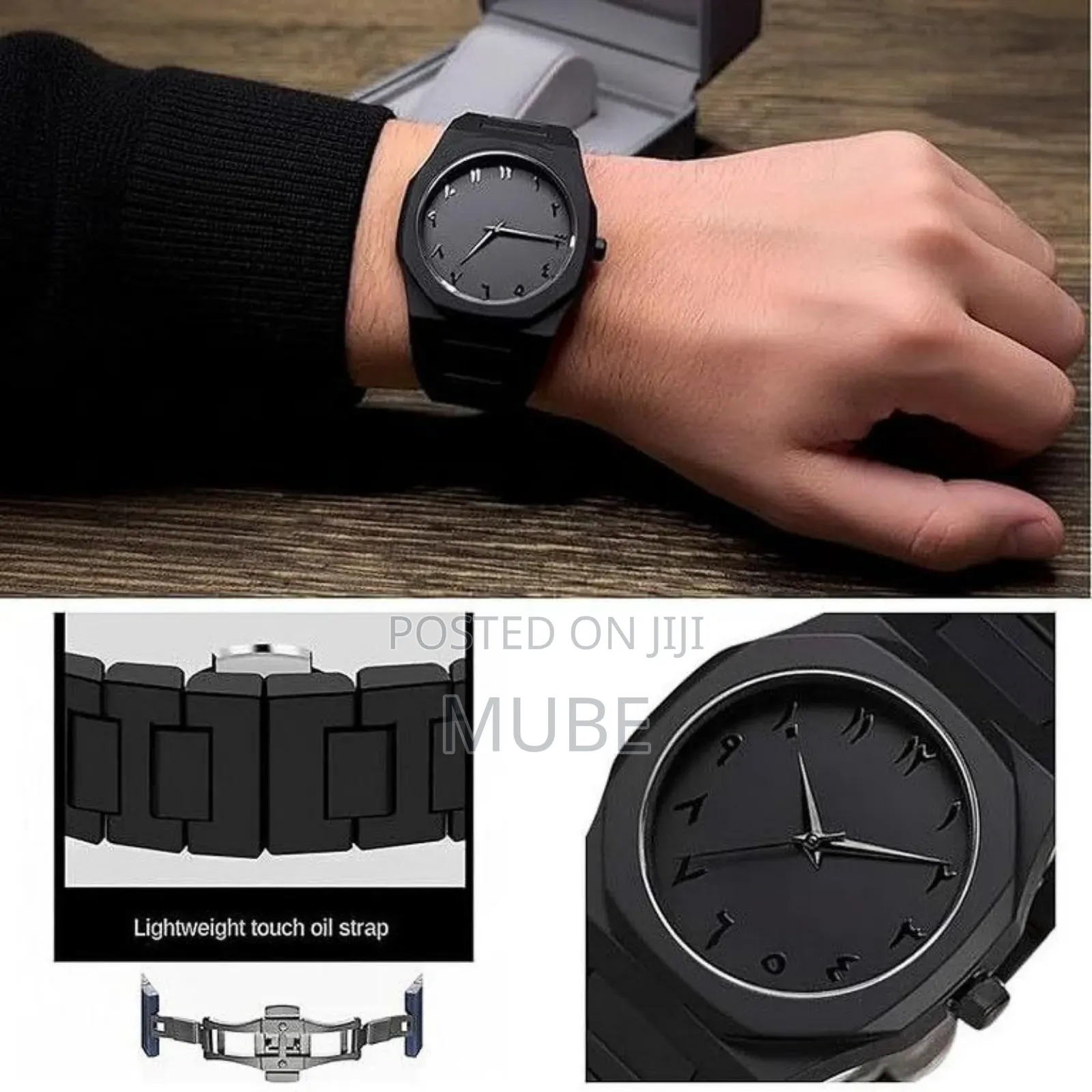 Aura Minimalist Analog Watch – Arabic Numerals