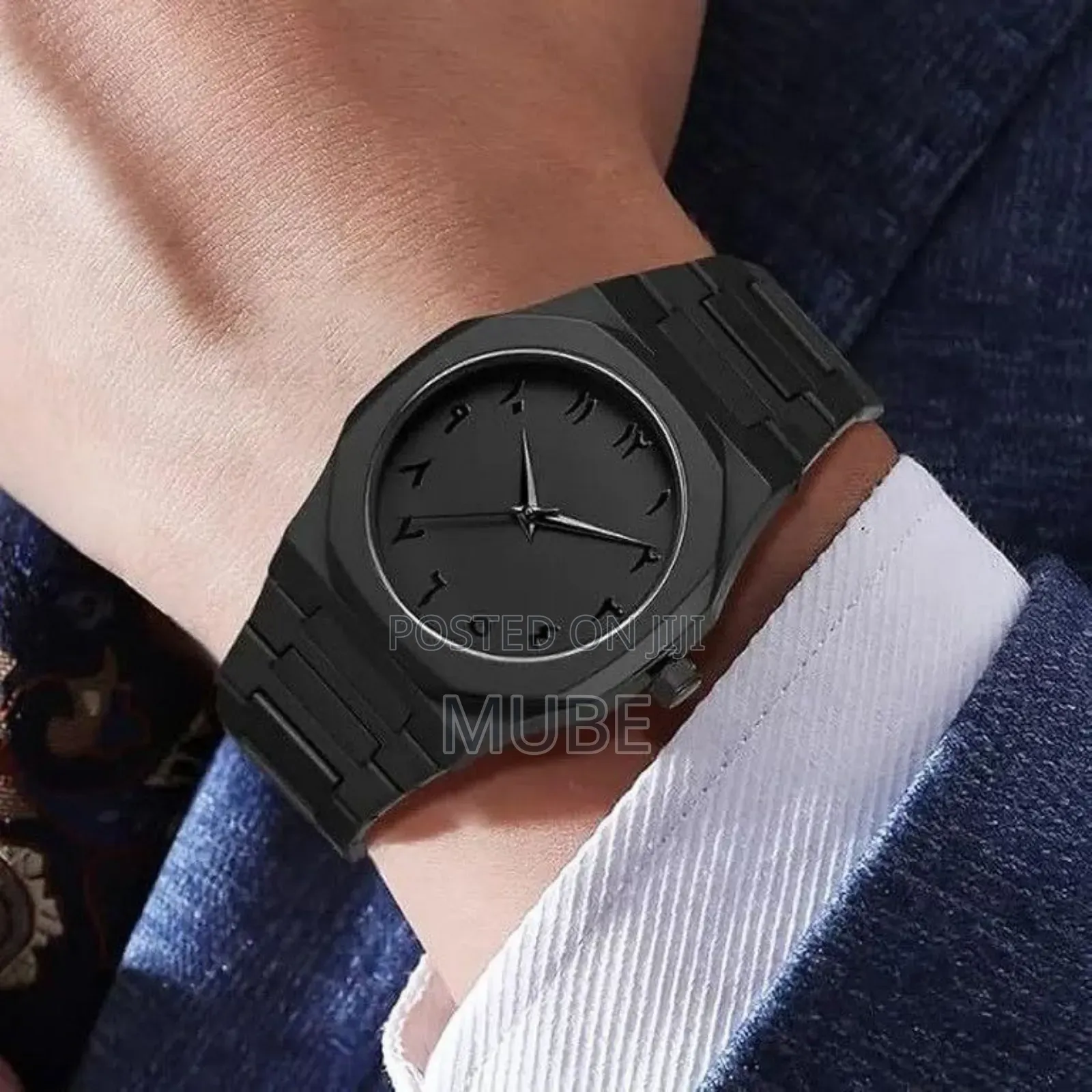 Aura Minimalist Analog Watch – Arabic Numerals