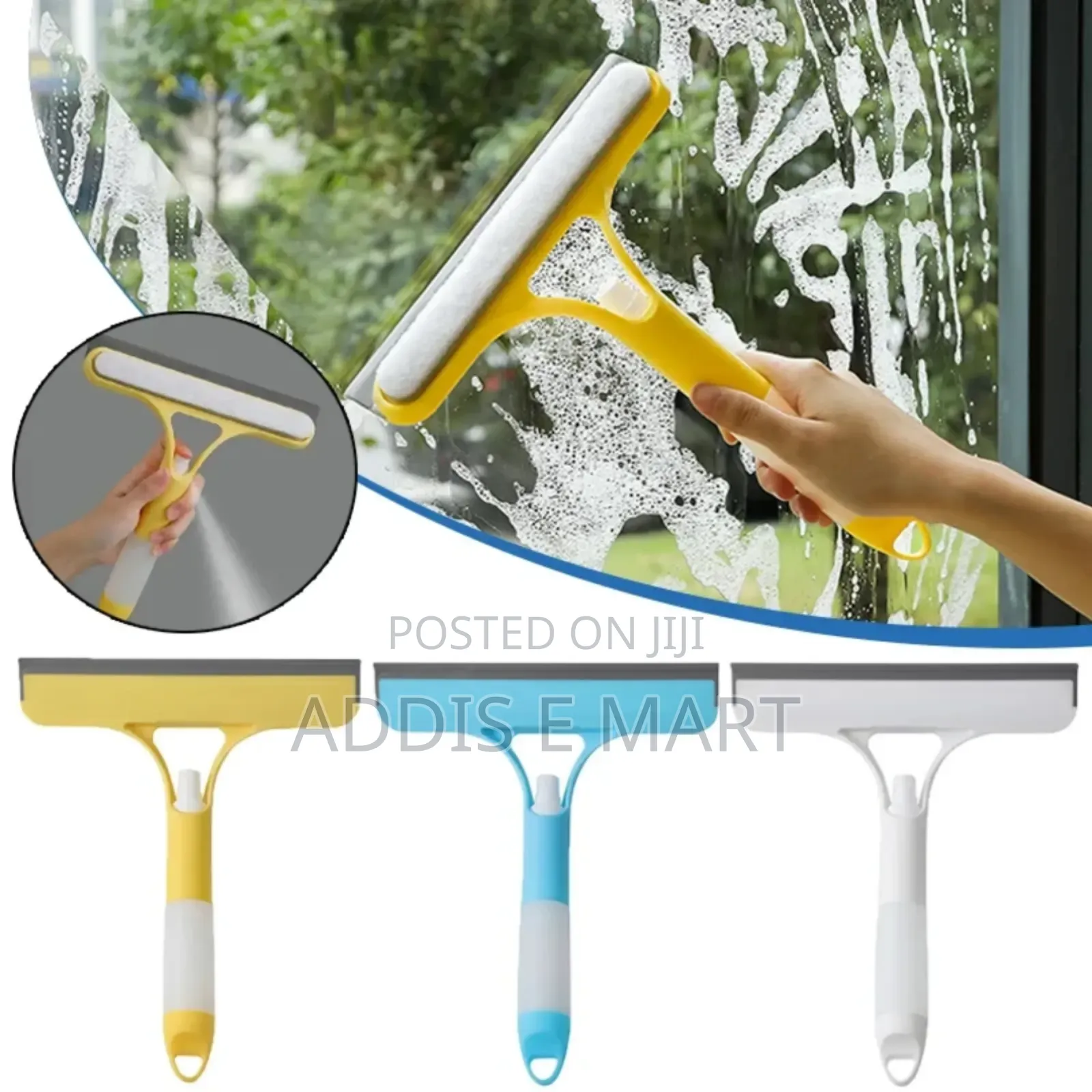 3 in 1 Window Glass/Mirror Cleaning Brush