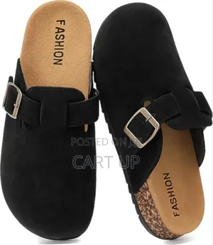 Black Suede Clogs