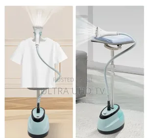 Standing Garment Steamer. It Is Designed to Quickly Remove Wrinkles