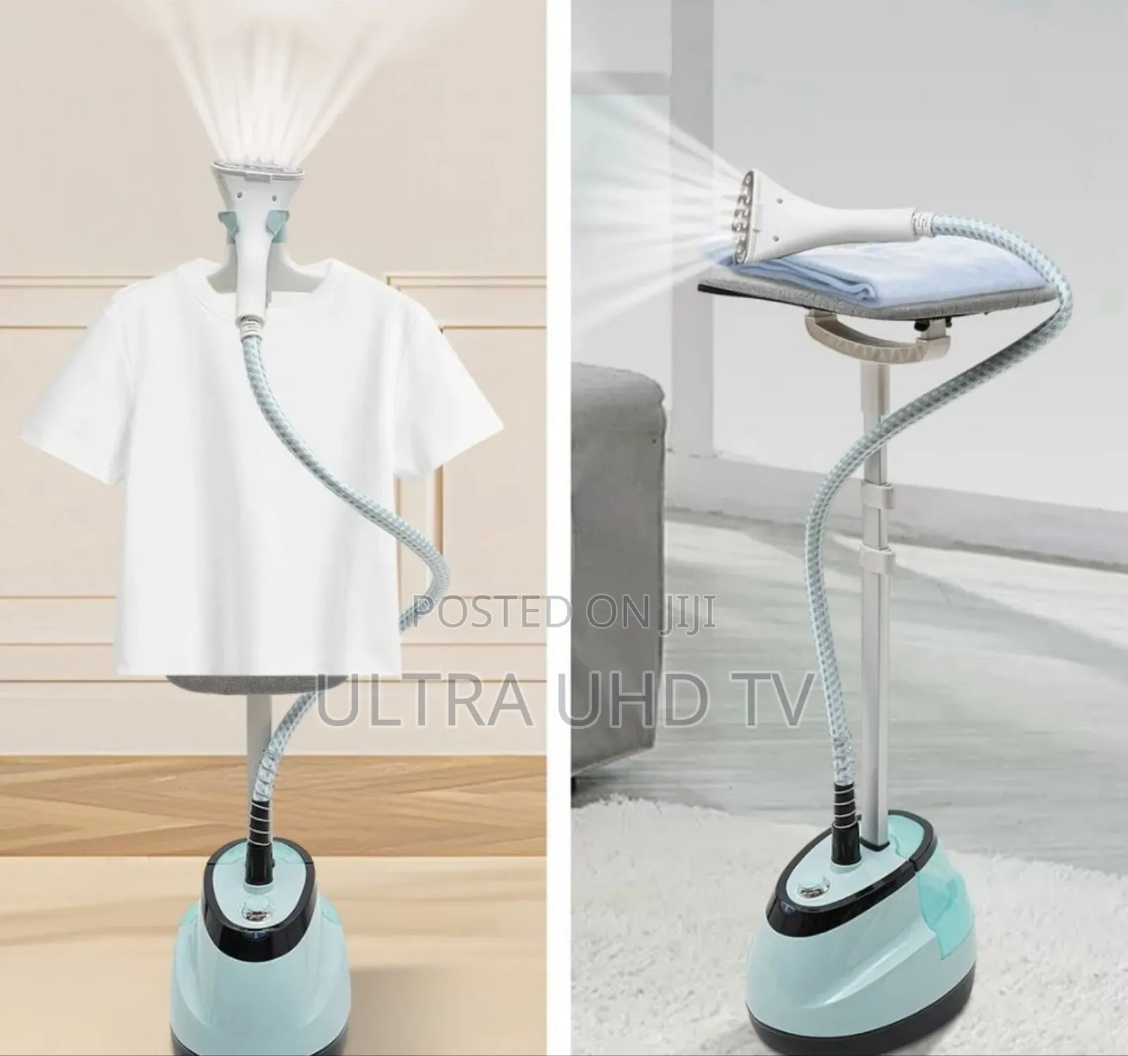 Standing Garment Steamer. It Is Designed to Quickly Remove Wrinkles