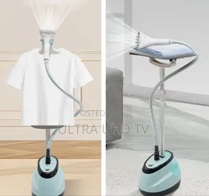 Standing Garment Steamer. It Is Designed to Quickly Remove Wrinkles