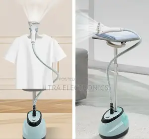 Standing Garment Steamer. It Is Designed to Quickly Remove Wrinkles