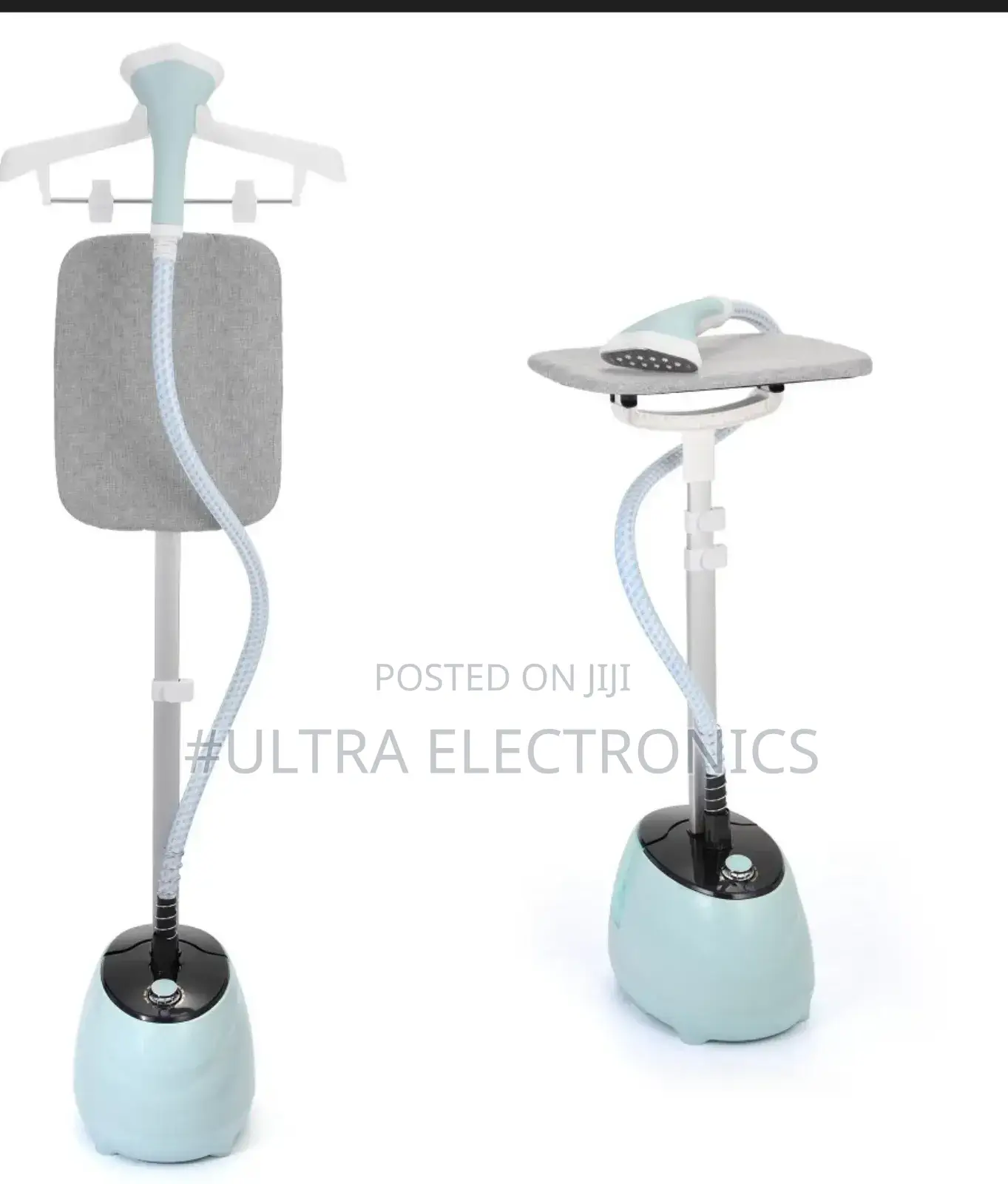Sayona Standing Garment Steamer With an Integrated Ironing Board.