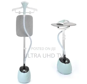 Sayona Standing Garment Steamer With an Integrated Ironing Board.