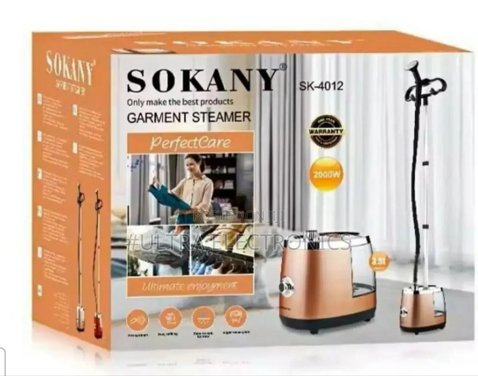 Sokany Sk-4012 Garment Steamer. It Has a Powerful 2000w Motorfeatures