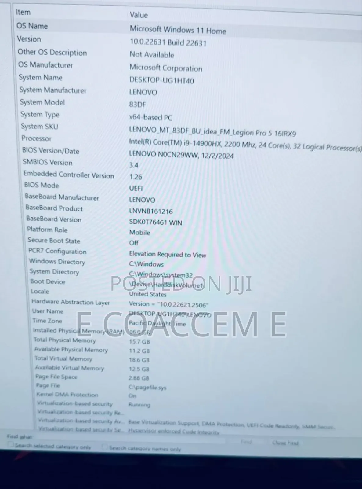 New Laptop Lenovo Legion 5 16GB Intel Core I9 SSD 1T