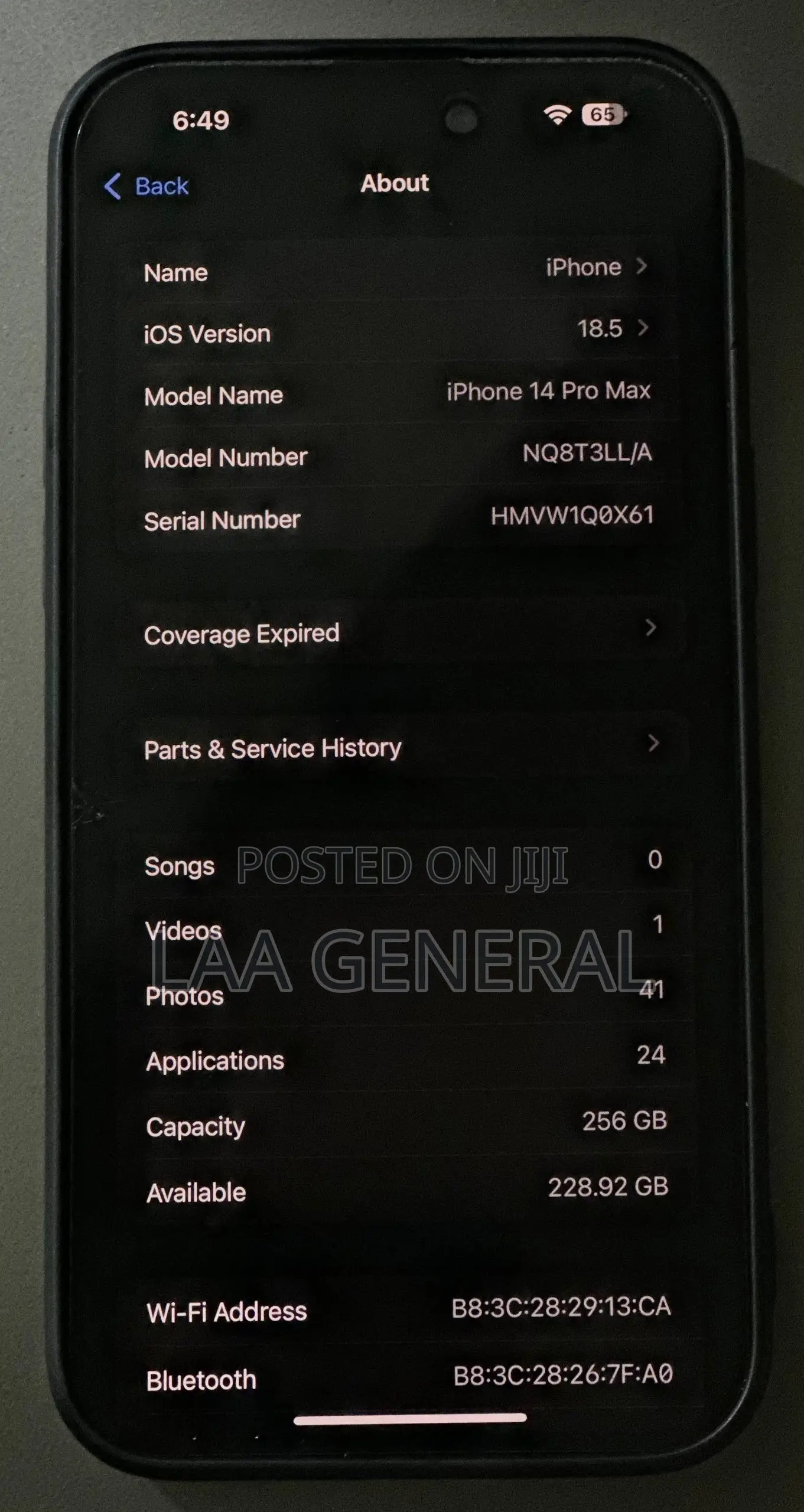 New Apple iPhone 14 Pro Max 256 GB Black