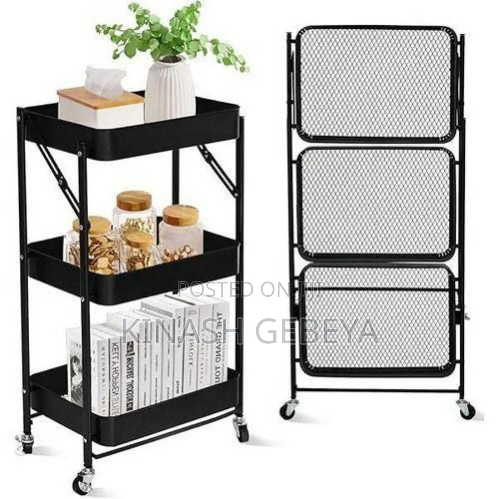 3 Tier Rolling Cart Oragnizer
