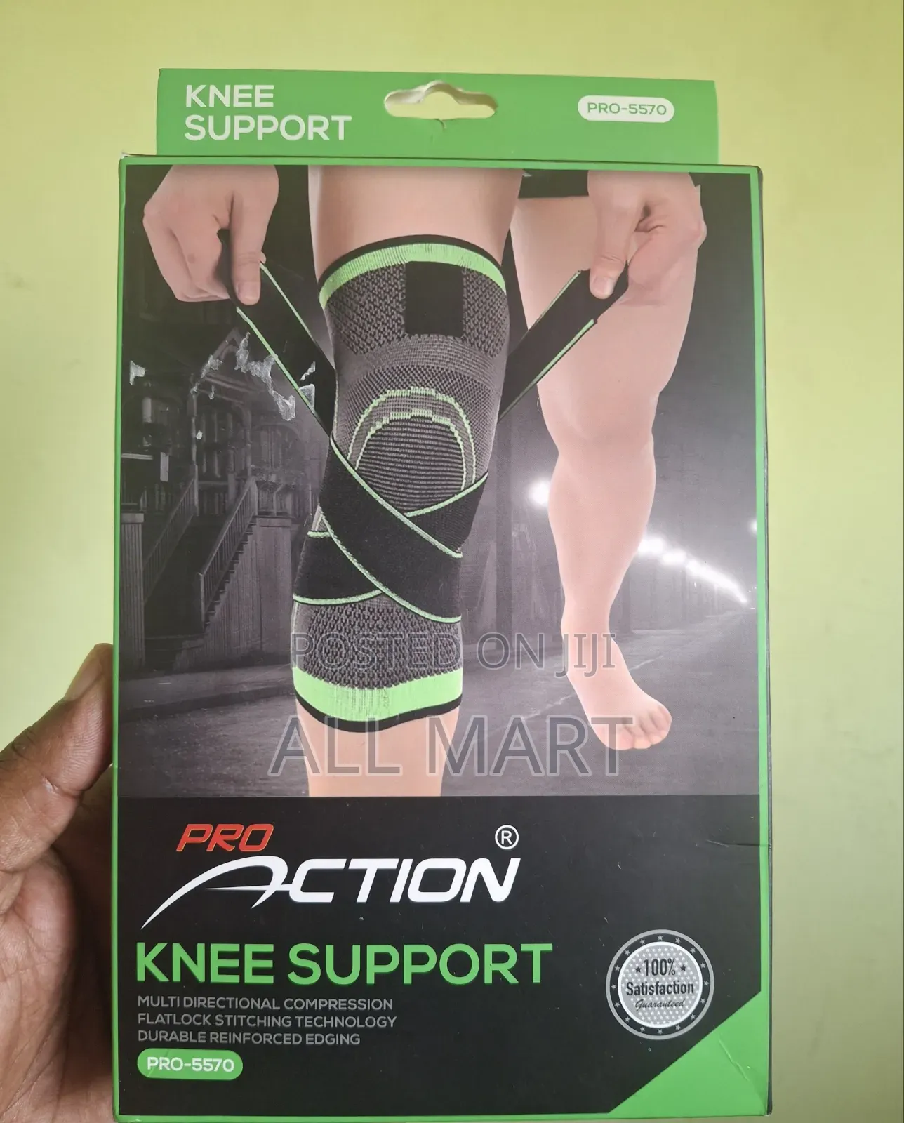 1 Piece Knee Support Sleeve With Adjustable Straps