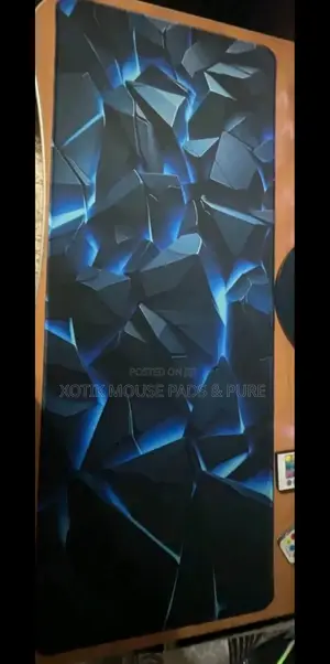 3d Lined Iceberg Rock Themed Mouse Pad for Gamers Office - Desk Mat