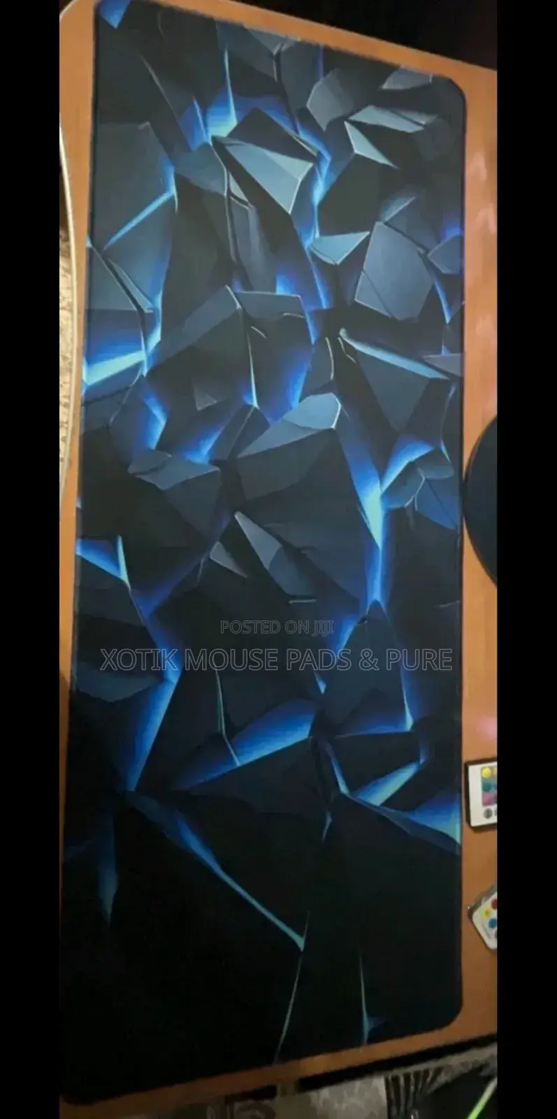 3d Lined Iceberg Rock Themed Mouse Pad for Gamers Office - Desk Mat