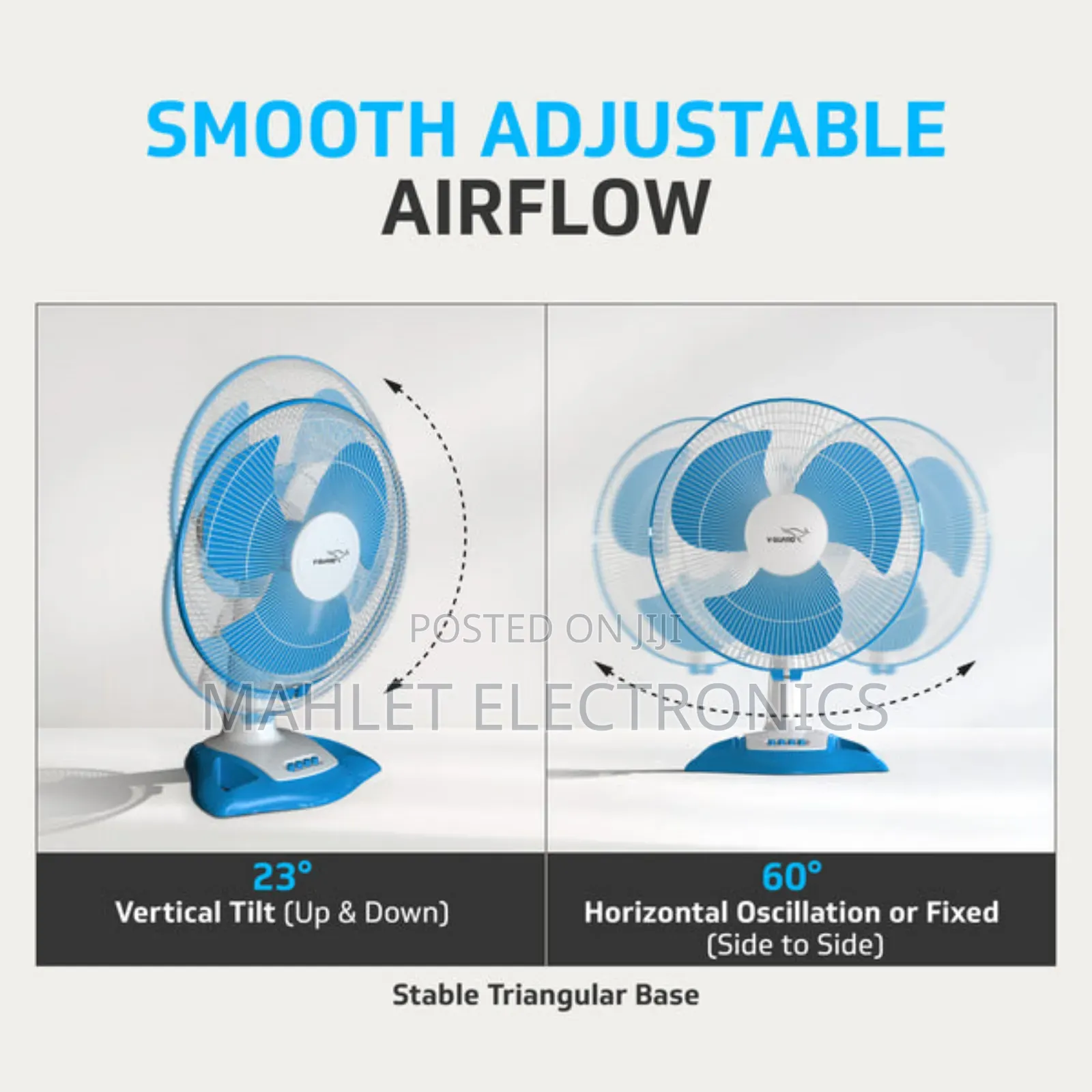 Table Fan ተንቀሳቃሽ ቬንትሌተር