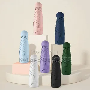 Mini Uv Resistant Pocket Umbrella ሞባይል ስልክዎን የምታክል ከፀሃይና ከዝናም ጃንጥላ