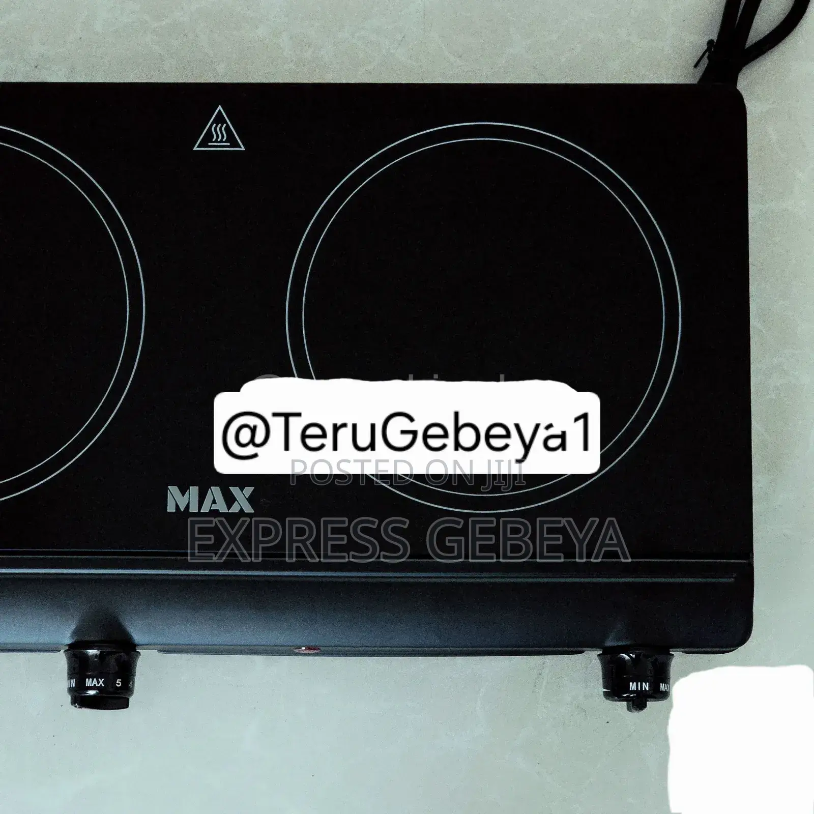 Max Double Stove Electric Hot Plate ባለ2 ምድጃ የኤለክትሪክ ስቶቭ