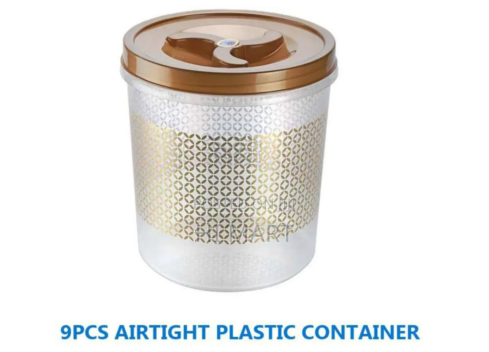 9pcs Airtight Kitchen Plastic Containers