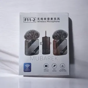 F11-2 Wireless Microphone: 50m Range Dual Receiver