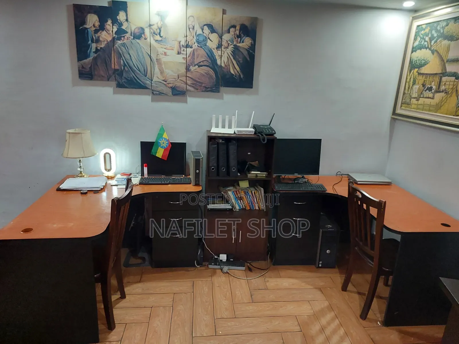 Table ጠረፔዛ (L Shape Computer Desk)