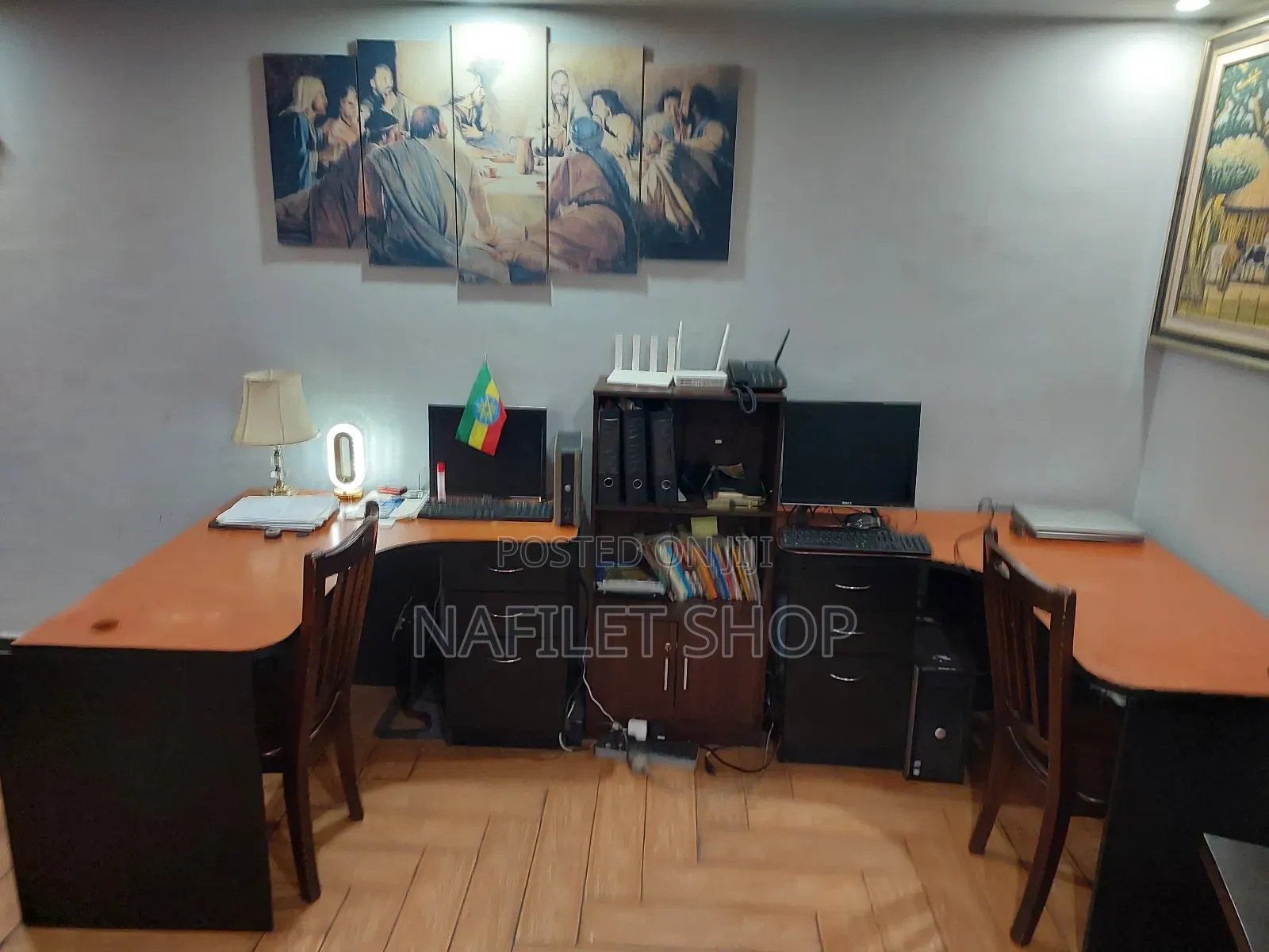 Table ጠረፔዛ (L Shape Computer Desk)