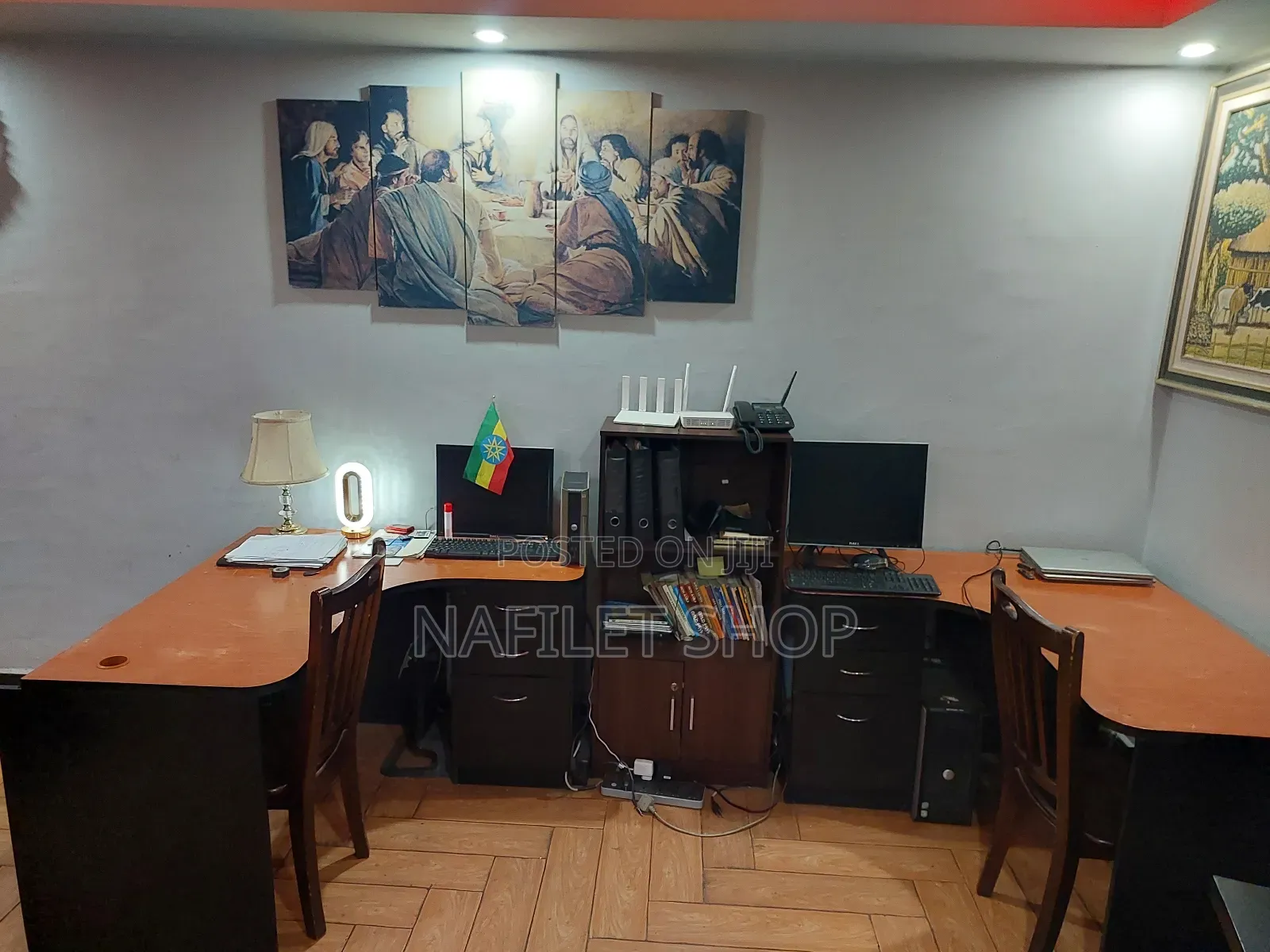 Table ጠረፔዛ (L Shape Computer Desk)