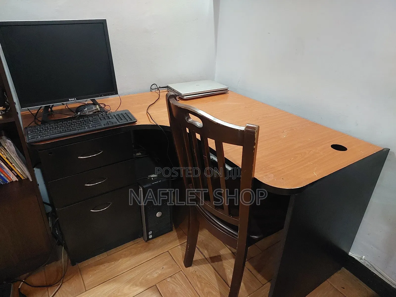 Table ጠረፔዛ (L Shape Computer Desk)