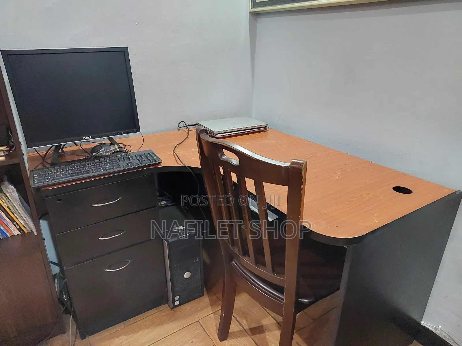 Table ጠረፔዛ (L Shape Computer Desk)