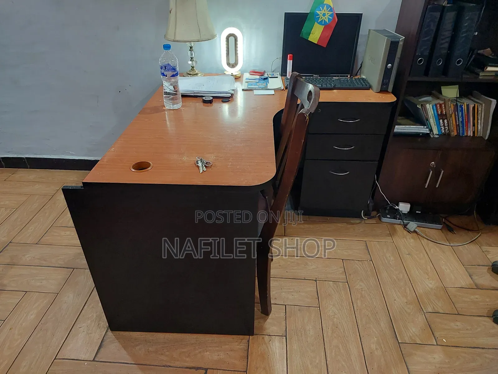 Table ጠረፔዛ (L Shape Computer Desk)