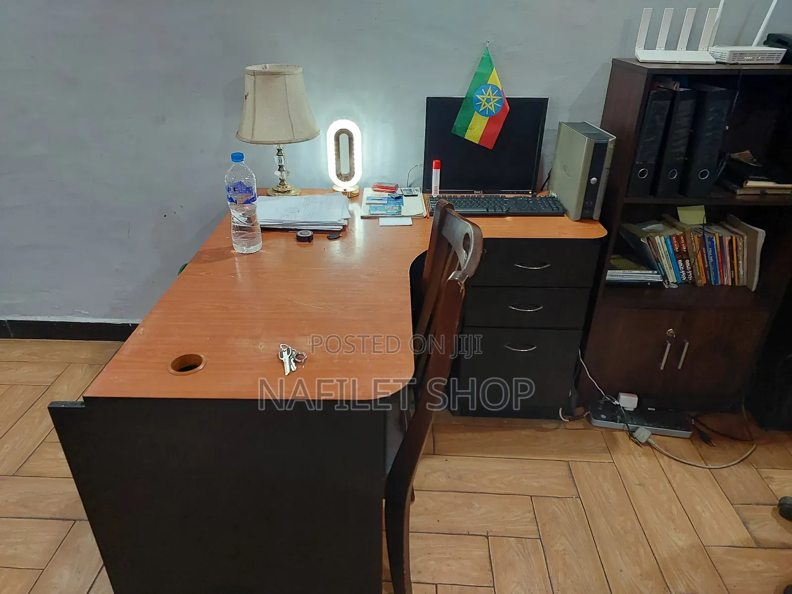 Table ጠረፔዛ (L Shape Computer Desk)