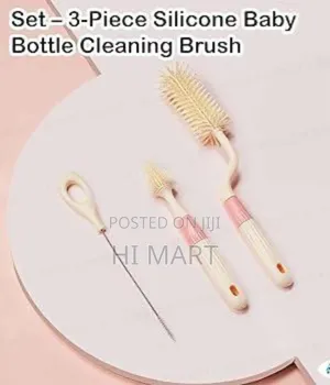 3pcs Silicone Baby Bottle Brush