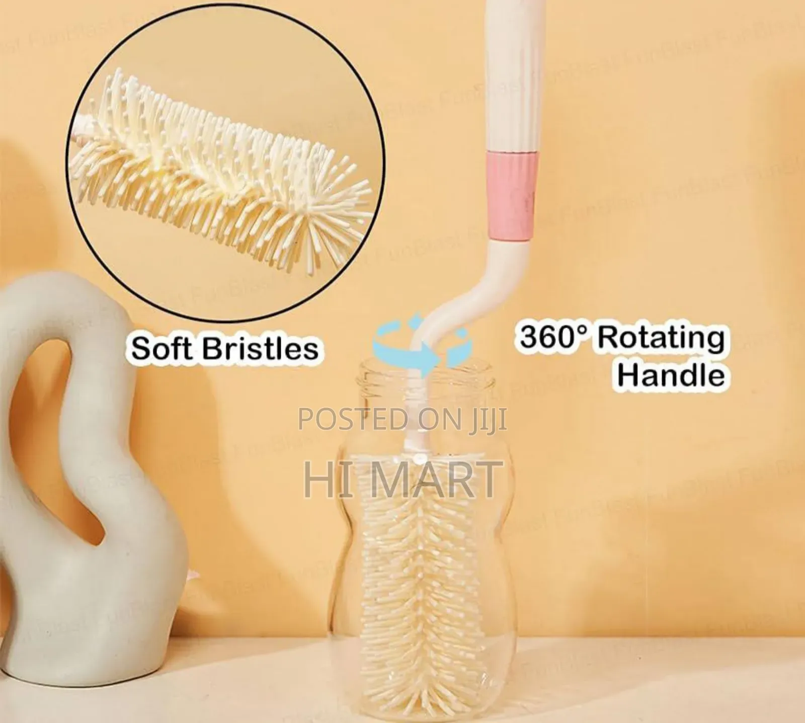 3pcs Silicone Baby Bottle Brush