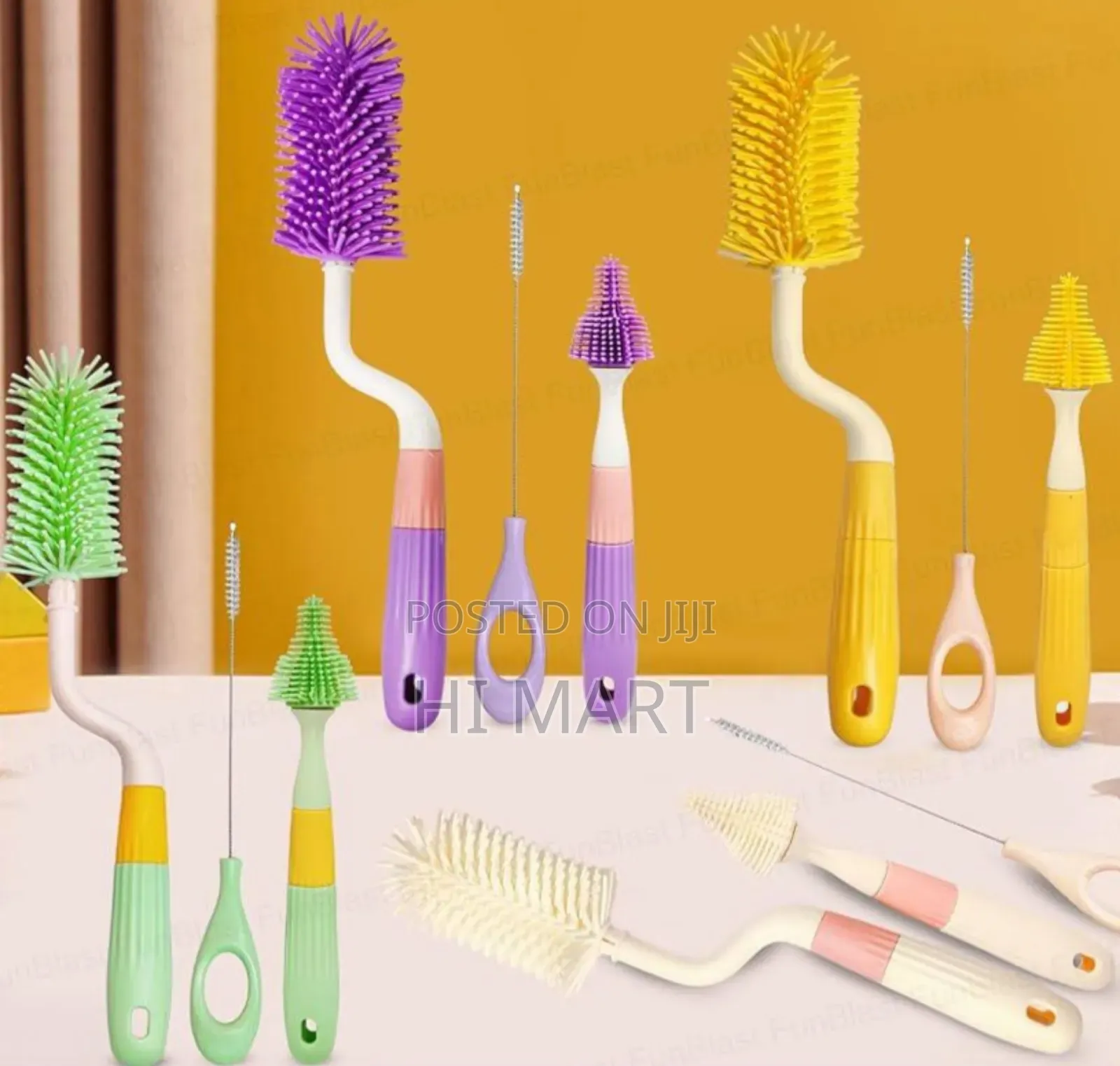 3pcs Silicone Baby Bottle Brush