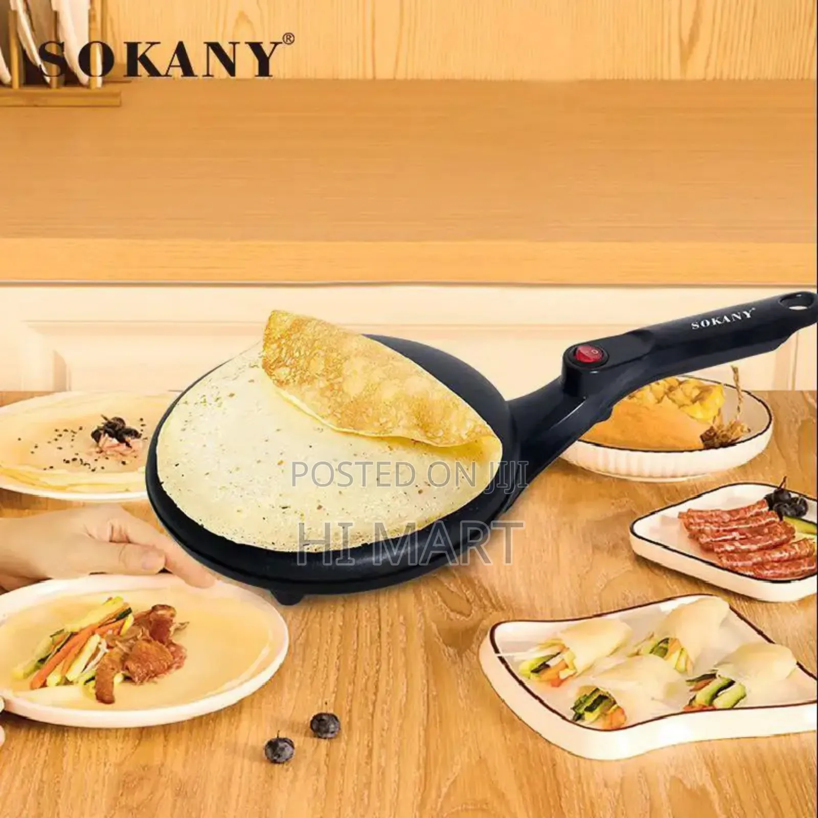 High Quality Sokany Electric Crepe Maker