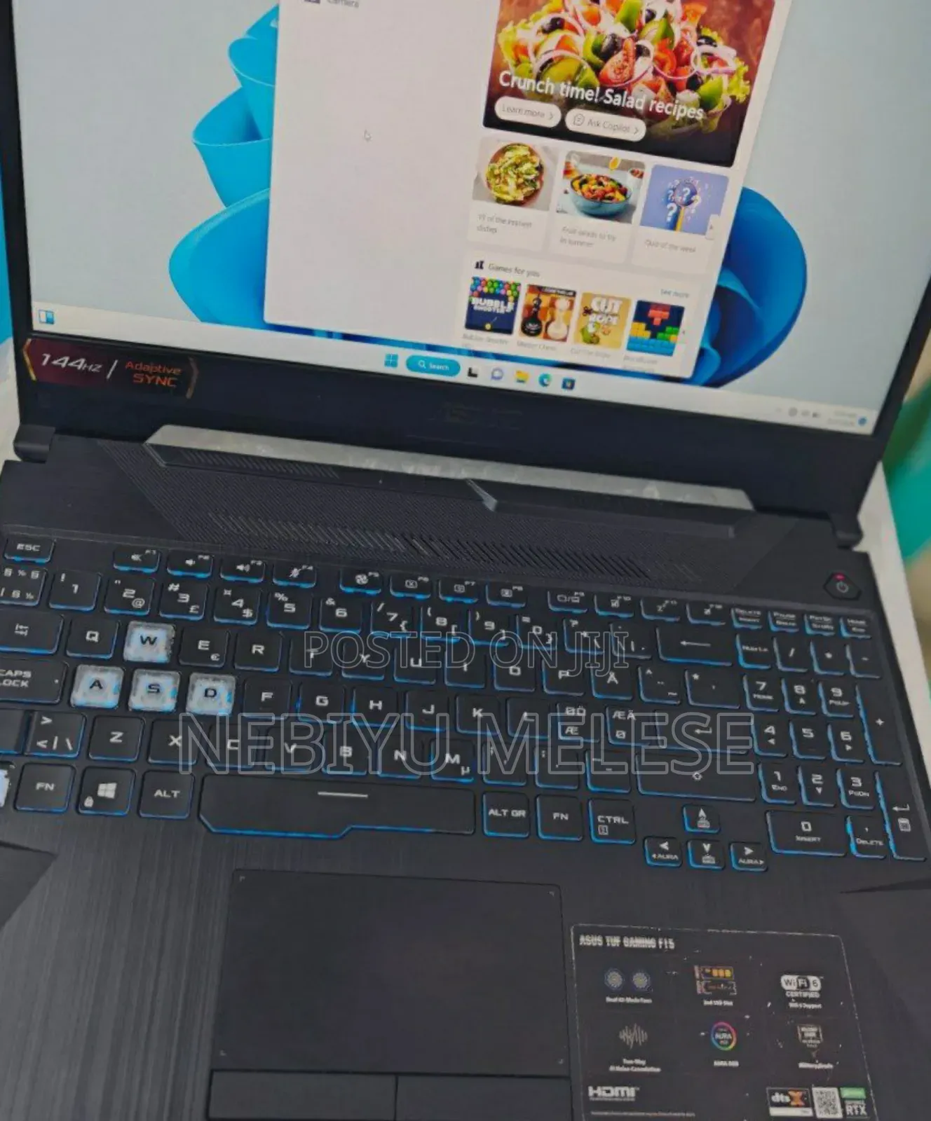 New Laptop Asus TUF Dash F15 16GB Intel Core I5 SSD 512GB