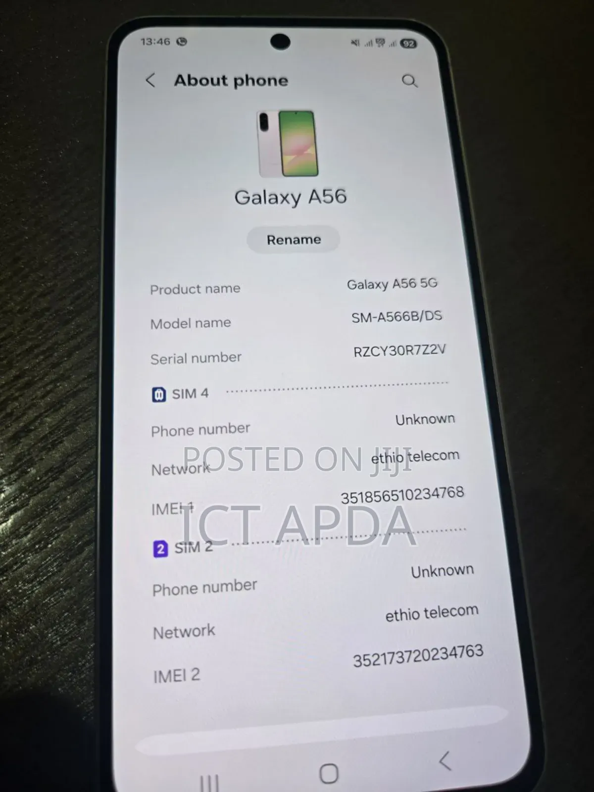 New Samsung Galaxy A56 256 GB White