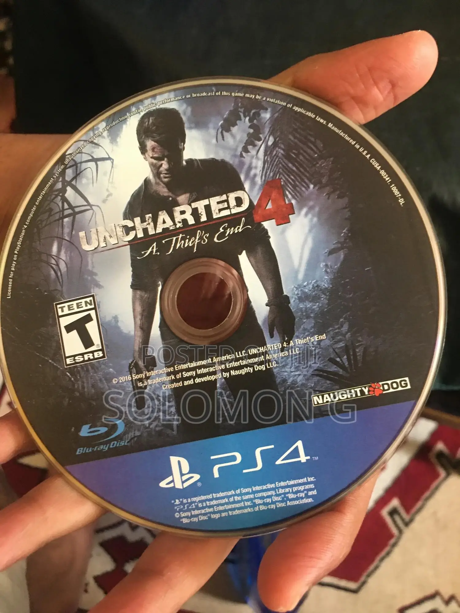 Uncharted 4 Ps4 Cd Game