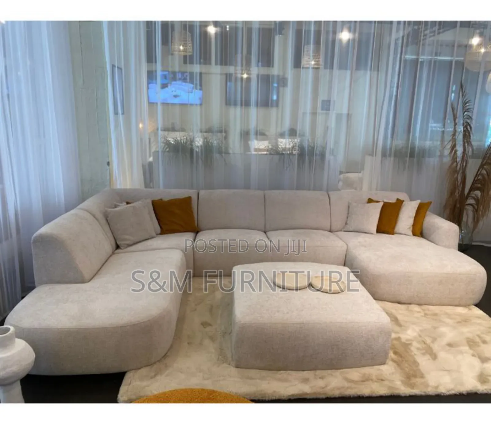 L Shape Couch for Simple Cool Style of Living. ሶፋ