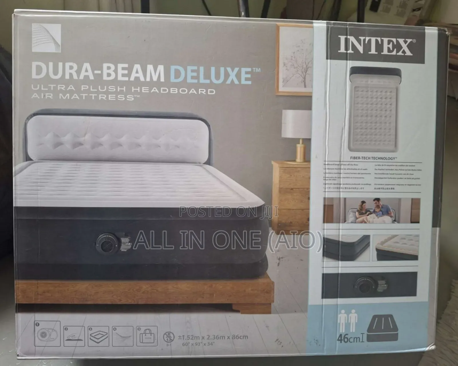 Dura-Beam Deluxe Ultra Plush Headboard Air Mattress