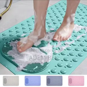 Anti-Slip Silver Bathroom Floor Safety Mat / Strips