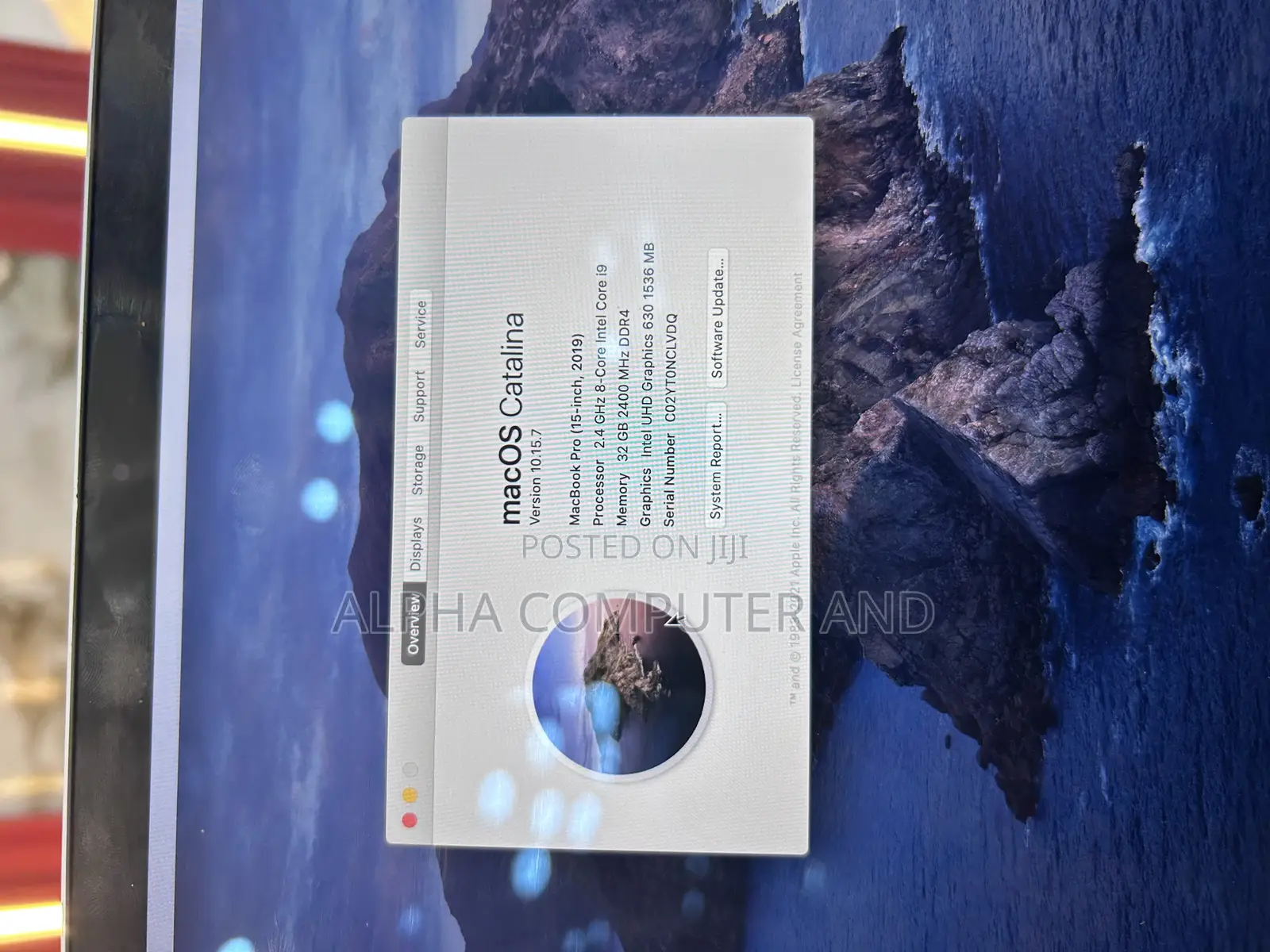 Laptop Apple MacBook Pro 2019 32GB Intel Core I9 SSD 500GB