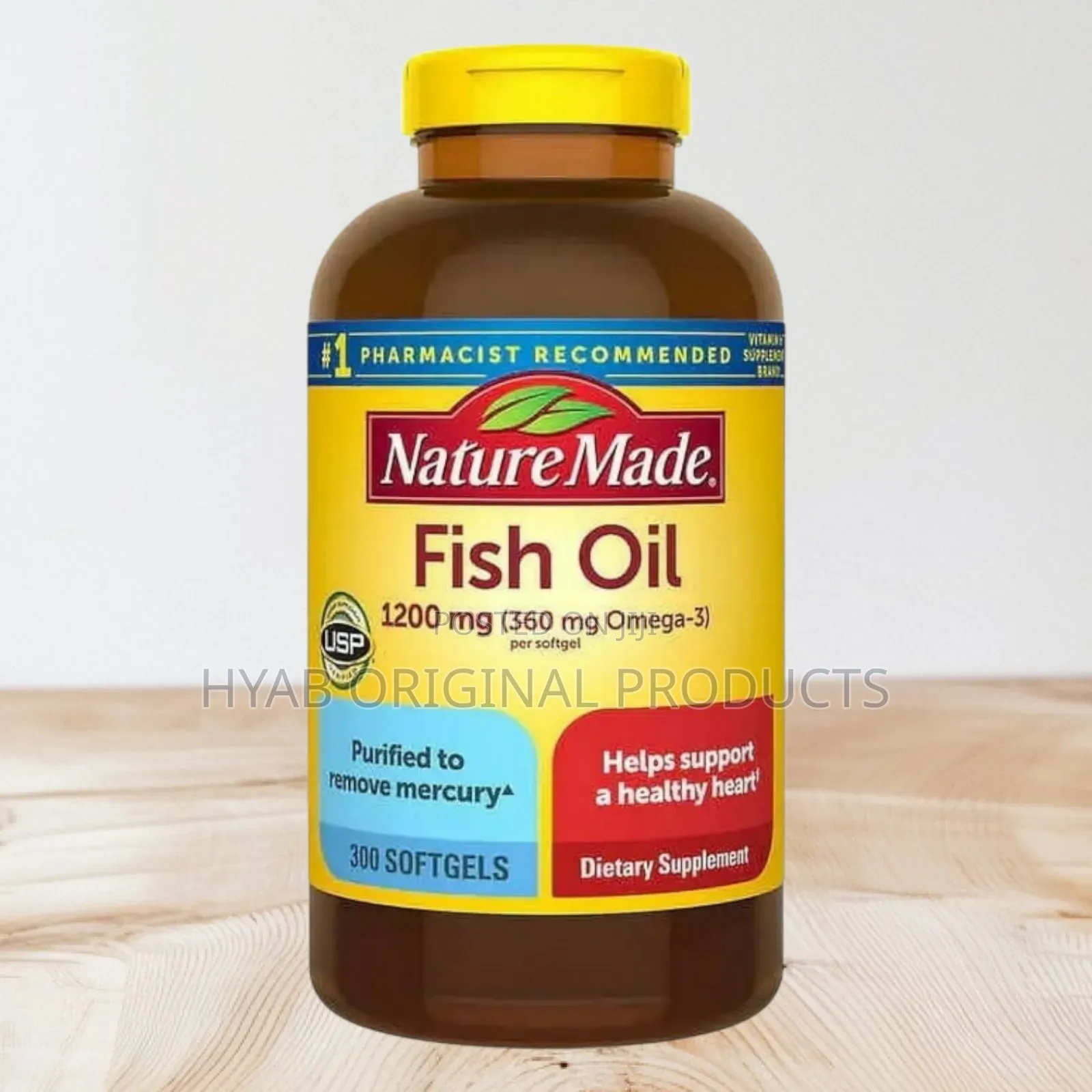 Fish Oil 1200mg ( 360mg Omega-3) 300 Softgel
