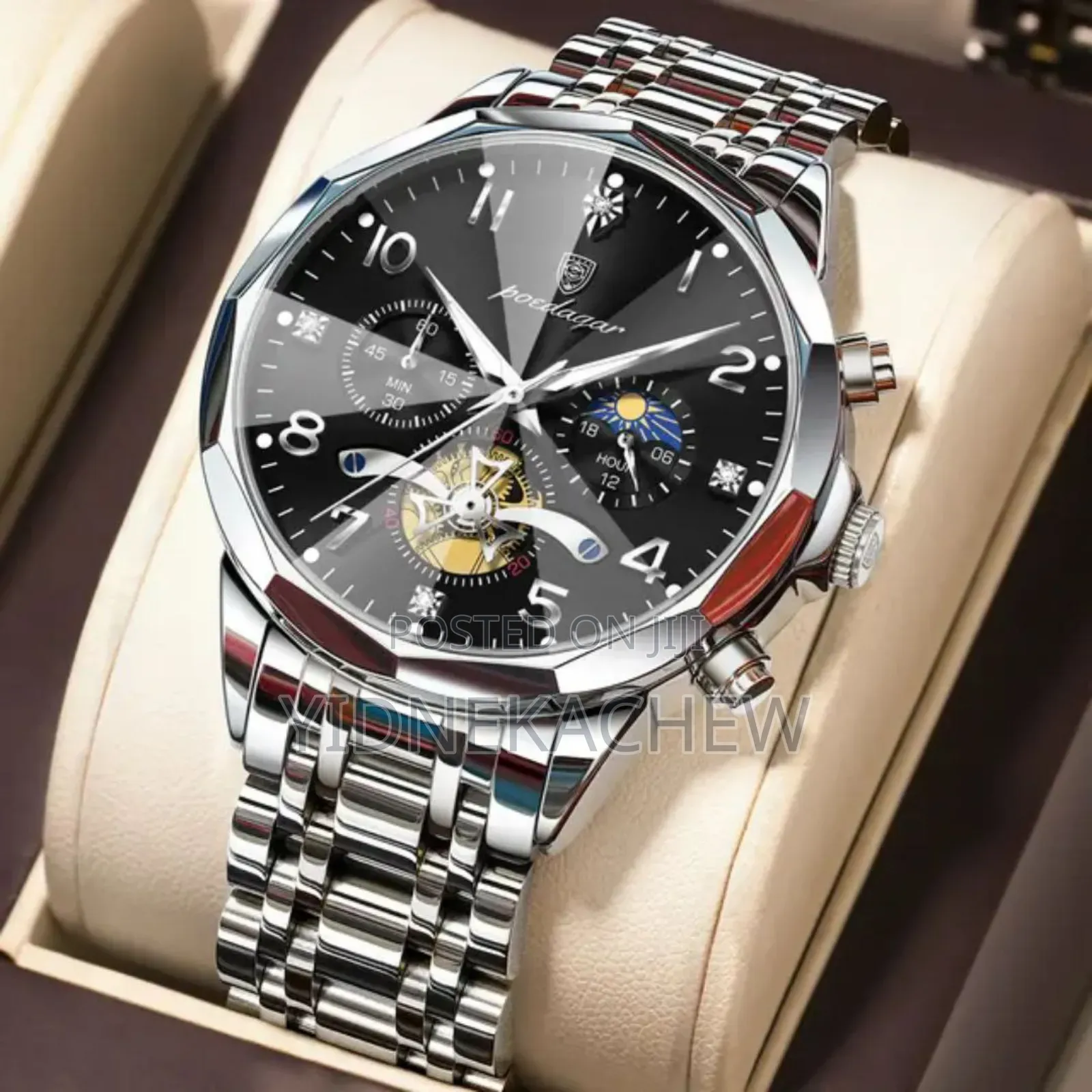 Diamond Mirror Watch for Him