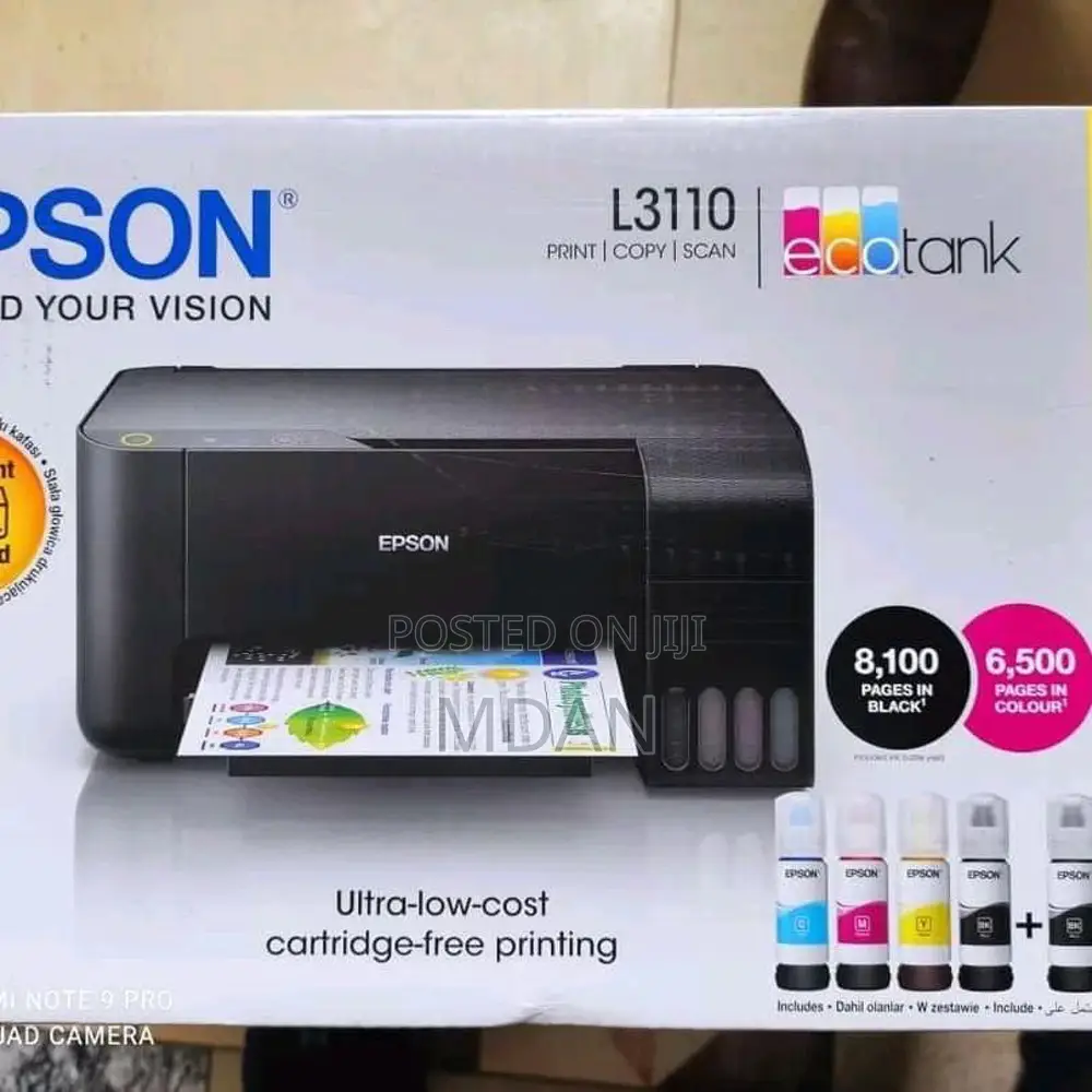 Brand New Epson Ecotank L3110 – Print, Scan, Copy 3-in-1