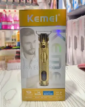 Kemei Km-700h or Km-700b Professional Hair Clipper in Gold.