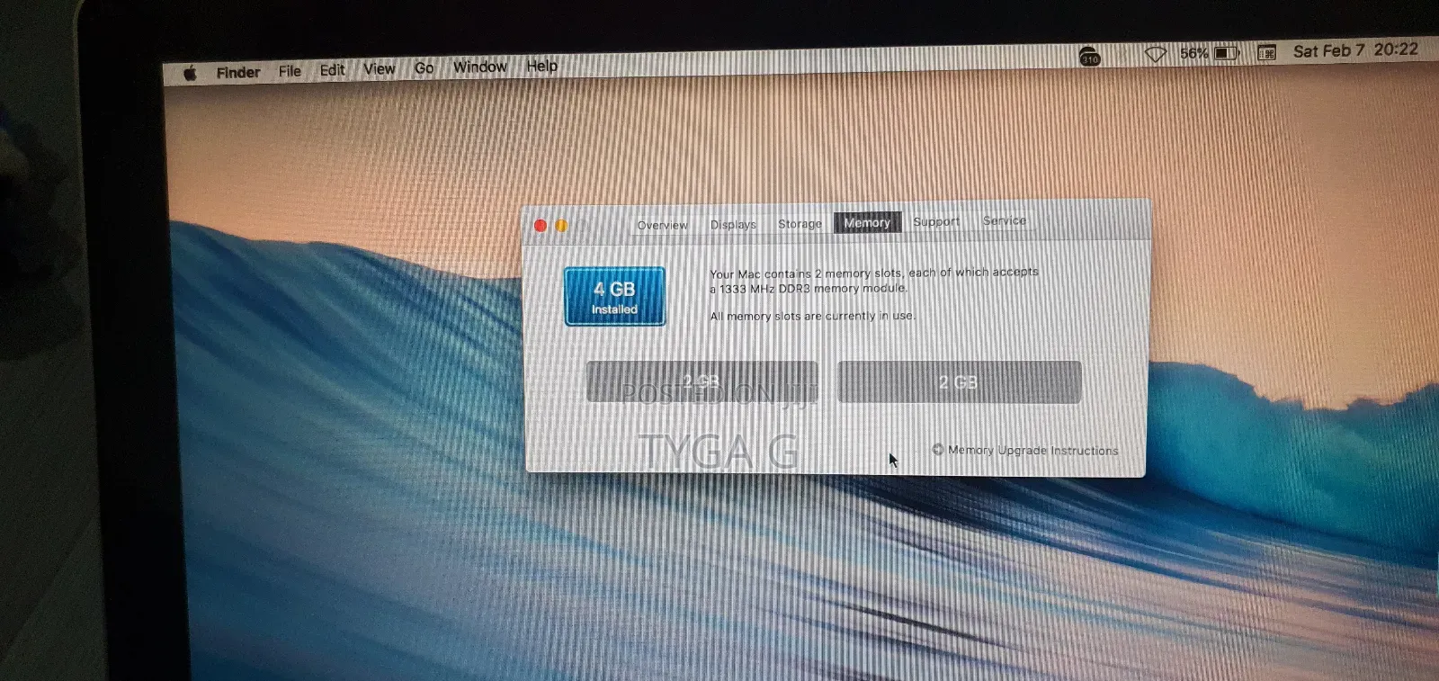 Laptop Apple MacBook 2011 4GB Intel Core I5 HDD 256GB