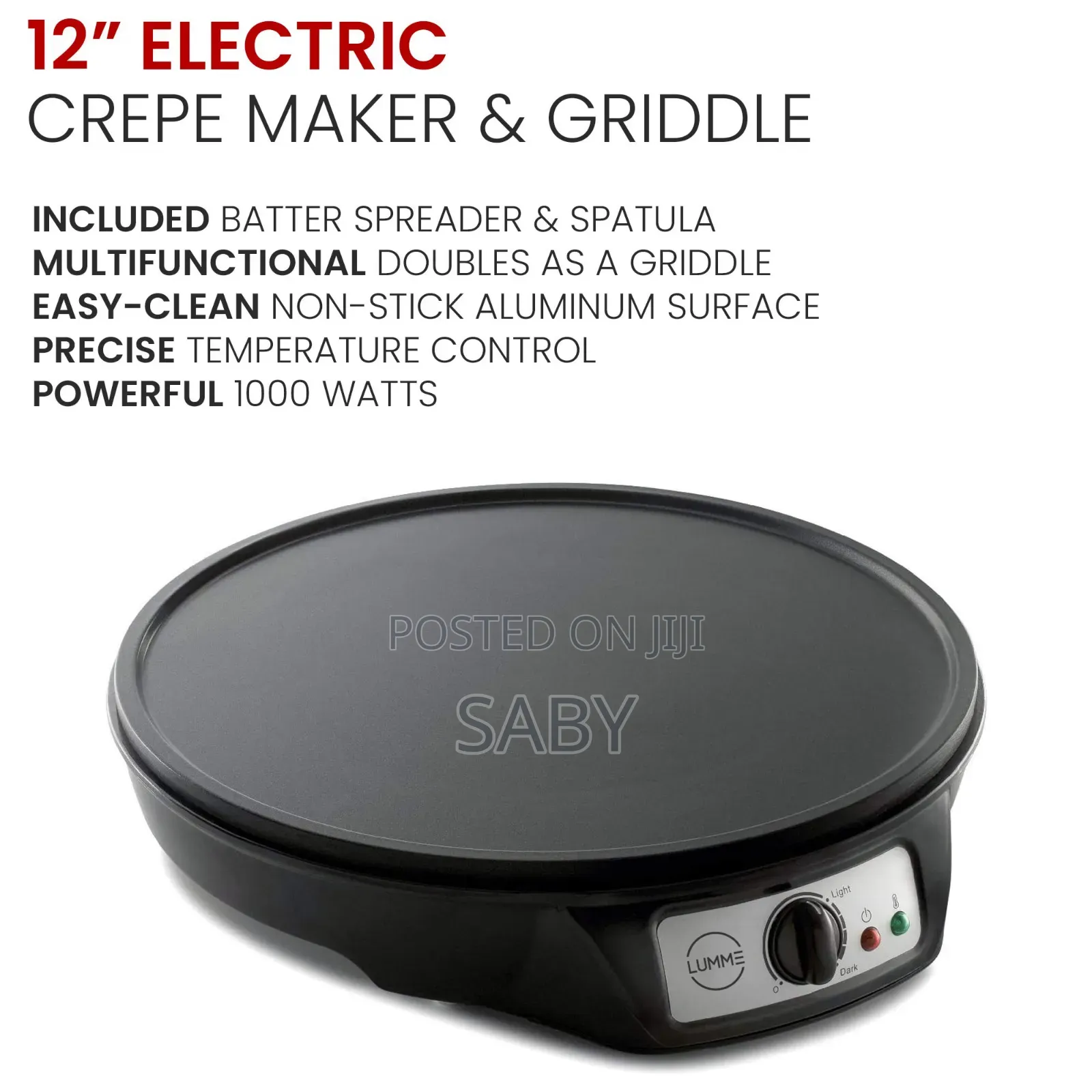 Non Stick Electrical Crepe Maker