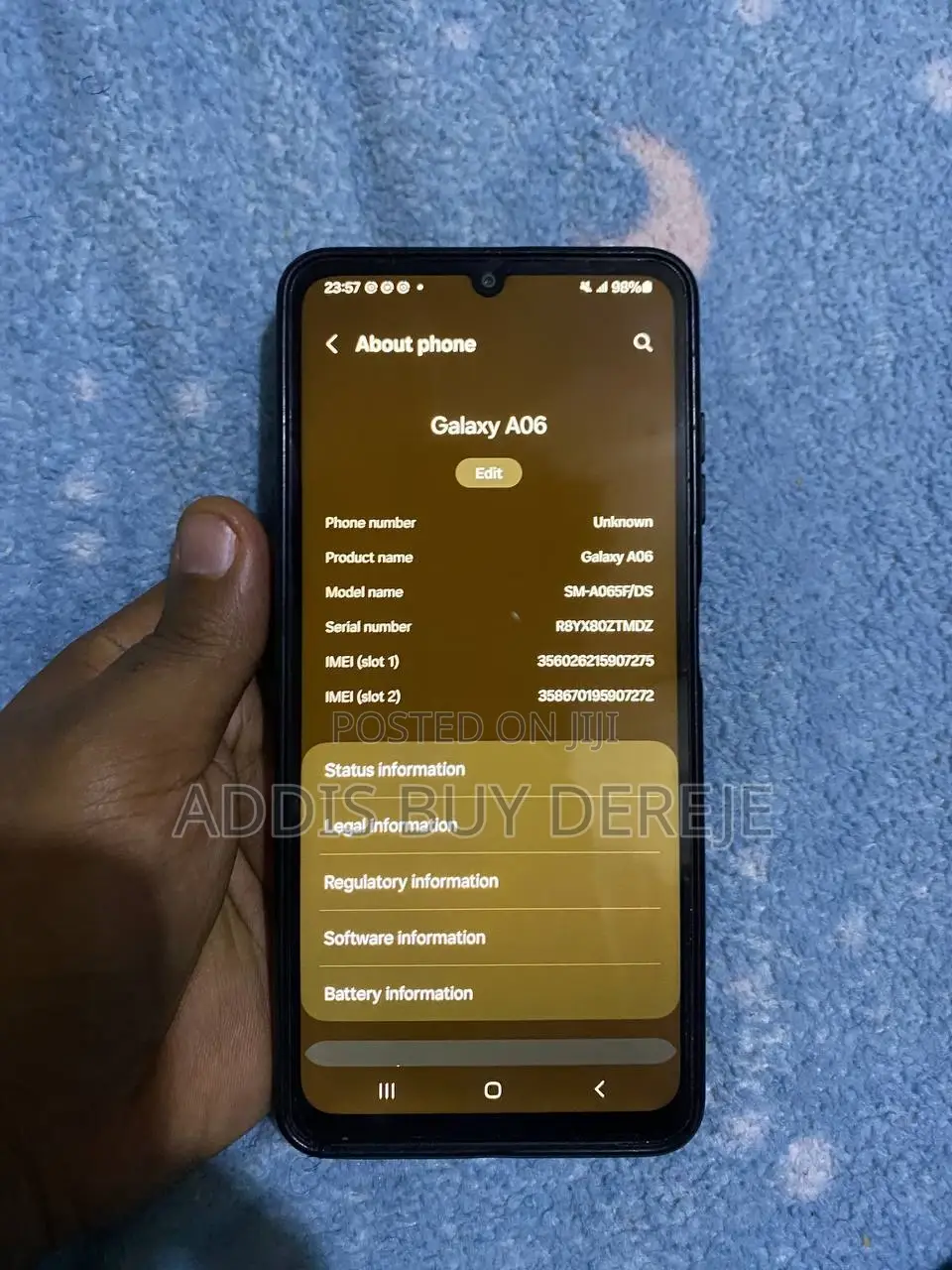 Samsung Galaxy A06 128 GB Blue