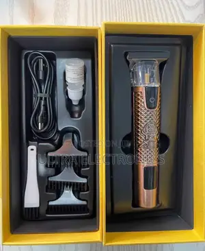 Kemei Km-873 Rechargeable Hair Clipper. It Has a Metal Body Design